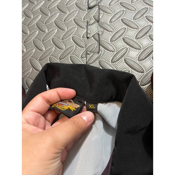 Vintage Harley Davidson AOP Eagle Motorcycle Biker Button Down Shirt Graphic‎ XL - Picture 7 of 11